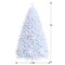 Costway 7ft White Iridescent Tinsel Artificial Christmas Tree with 1156 Branch Tips